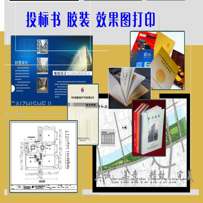 投标书胶装效果图